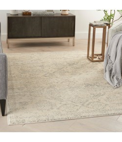 Nourison Tranquil(Traql) - Tra13 Beige Grey Area Rug 4 ft. X 6 ft. Rectangle