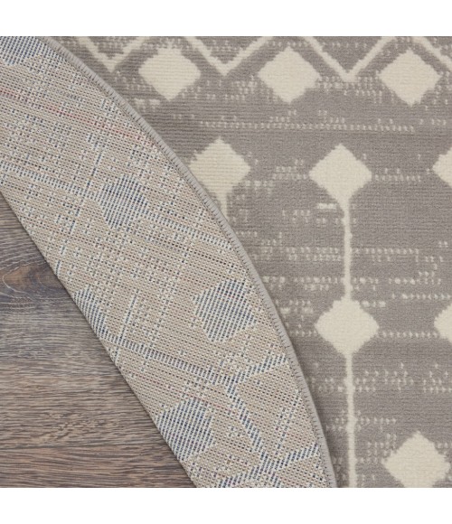 Nourison Grafix Round Area Rug GRF37-Grey