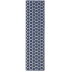 Nourison Reversible Indoor Outdoor Navy RVB01 2 ft. X 6 ft. Rect. Rug