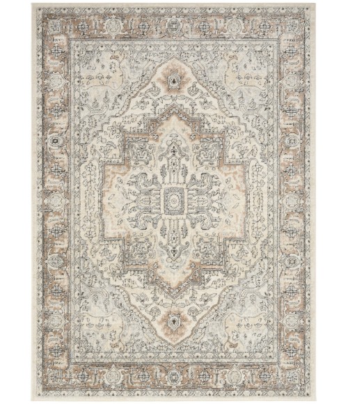 Nourison Quarry Ivory Grey Taupe QUA18 4 ft. X 6 ft. Rect. Rug