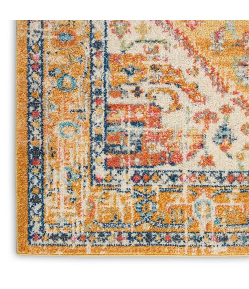 Nourison Passion Runner Area Rug PSN23-Ivory/Yellow