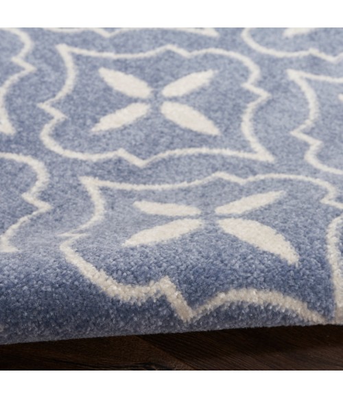 Nourison Home Nourison Essentials Blue Ivory NRE04 6 ft. X 9 ft. Rectangle Rug