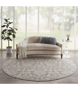 Nourison Home Jubilant JUB09 Grey 8 ft. Round Area Rug