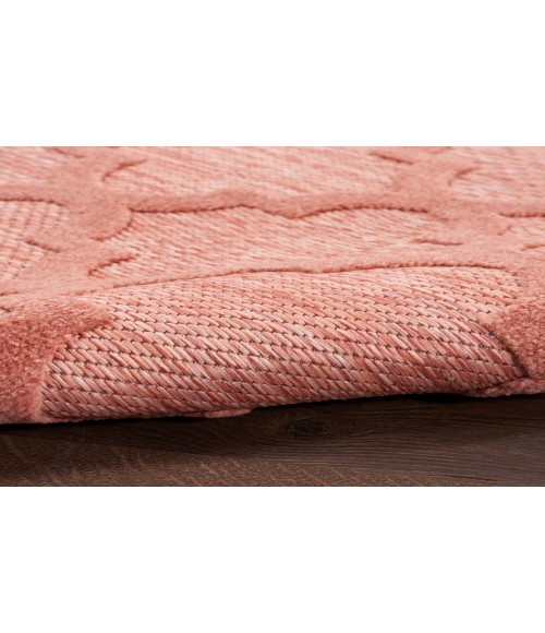 Nourison Easy Care Coral Orange NES01 2 ft. X 4 ft. Rectangle Rug
