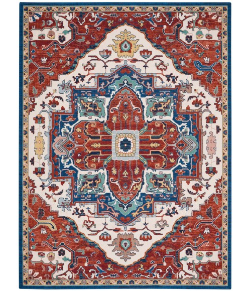 Nourison Parisa Area Rug PSA01 Brick/Ivory 12' x 15'