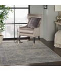 kathy ireland Home Malta Area Rug MAI12-Ivory/Blue