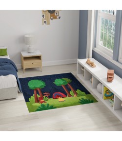 Nourison Home Imagination Navy Multicolor IMA13 6 ft. 6 in. X 9 ft. 2 in. Rectangle Rug Nourison Home Imagination Navy Multicolor IMA13 6 ft. 6 in. X 9 ft. 2 in. Rectangle Rug