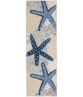 Nourison Aloha Area Rug ALH24-Blue/Grey