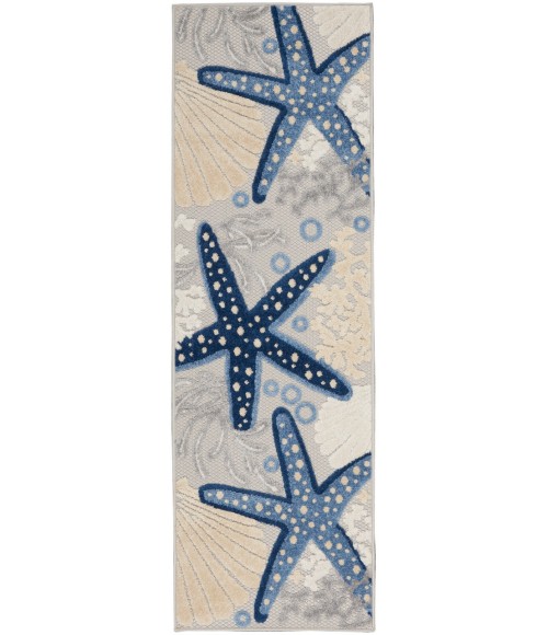 Nourison Aloha Area Rug ALH24-Blue/Grey