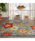 Nourison Fantasy Area Rug FA18-Aqua