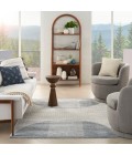 Nourison Astra Machine Washable Area Rug ASW03 Ivory Blue