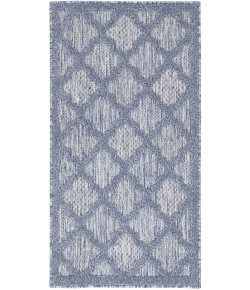 Nourison Easy Care - Nes01 Denim Blue Area Rug 2 ft. X 4 ft. Rectangle