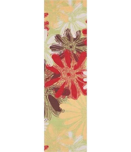 Nourison HOME & GARDEN Area Rug Nourison Home & Garden Runner Area Rug RS022-Green