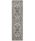 Nourison Concerto Ivory Navy CNC18 2 ft. 2 in. X 10 ft. Rect. Rug