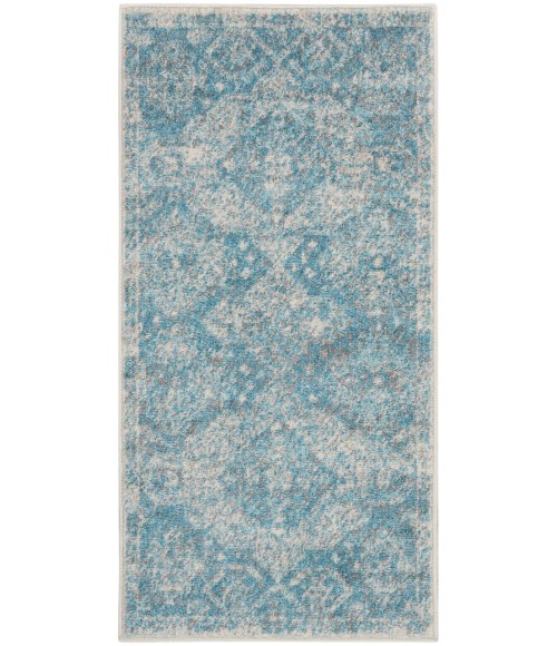 Nourison Tranquil Area Rug TRA13-Lt.Blue/Ivory