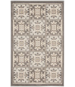Nourison Aloha Ivory Grey ALH34 2 ft. 8 in. X 4 ft. Rectangle Rug