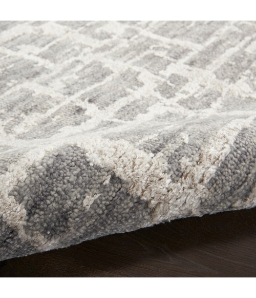 Nourison Luna Grey Silver LUN02 2 ft. X 3 ft. Rect. Rug