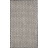 Nourison Courtyard - Cou01 Ivory Charcoal Area Rug 3 ft. X 5 ft. Rectangle