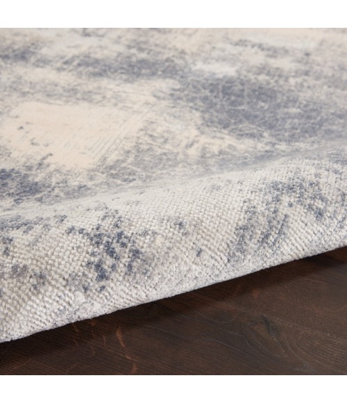 Nourison Rustic Textures Blue Ivory RUS02 6 ft. X 9 ft. Rect. Rug