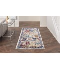 Nourison Grafix Blue Multicolor GRF31 2 ft. 3 in. X 7 ft. 6 in. Rectangle Rug