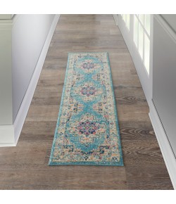 Nourison Passion - Psn03 Light Blue Area Rug 1 ft. 10 X 6 ft. Rectangle