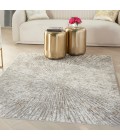 Metallic Area Rug Inspire Me! Home Décor Metallic Area Rug MTL01 Grey Mocha 5'3" x 7'3"