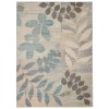 Nourison Tranquil(Traql) - Tra01 Ivory Light Blue Area Rug 4 ft. X 6 ft. Rectangle
