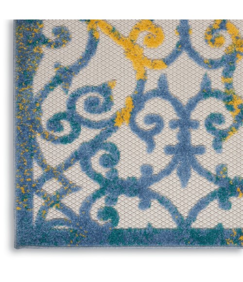 Nourison Aloha Indoor/Outdoor Area Rug ALH21-Ivory Blue
