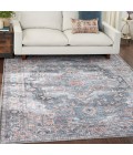 Nicole Curtis Machine Washable Series 1 Area Rug SR101 Blue 8' x 10'
