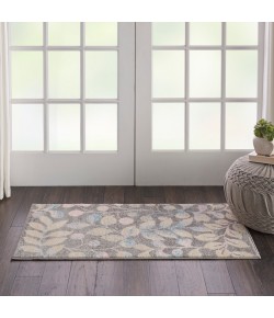 Nourison Tranquil(Traql) - Tra03 Grey Beige Area Rug 2 ft. X 4 ft. Rectangle
