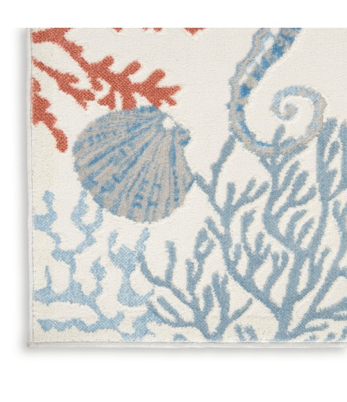 Nourison Seaside Ivory Multicolor Rug SDS03 8 ft. X 10 ft. Rect. - Rugs Town Nourison Seaside Ivory Multicolor SDS03 8 ft. X 10 ft. Rect. Rug