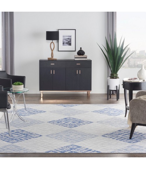 Nourison Whimsicle Area Rug WHS18-Grey Blue