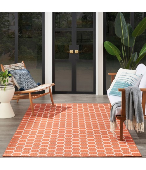 Nourison Twist Reversible Coral TWS01 5 ft. X 7 ft. Rect. Rug