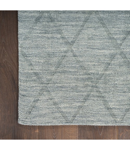 Nourison Wool Haven Blue WOH01 7 ft. 9 in. X 9 ft. 9 in. Rect. Rug