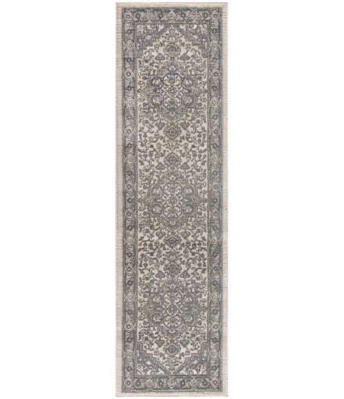Nourison Quarry Ivory Blue QUA05 8 ft. Rect. Rug