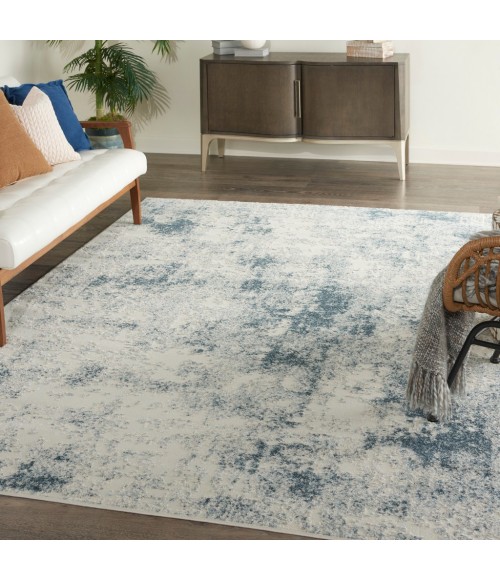 Nourison TRANCE Area Rug Nourison Trance Area Rug TRC06-Ivory Blue