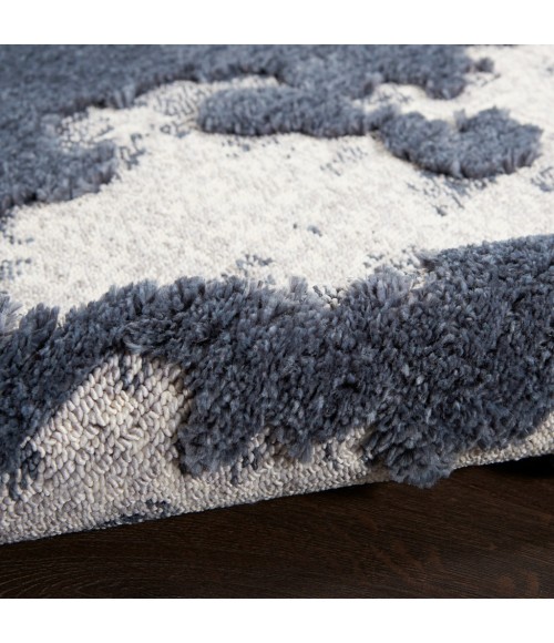 Nourison TEXTURED CONTEMPORARY Area Rug Nourison Textured Contemporary Area Rug TEC01-Blue/Grey