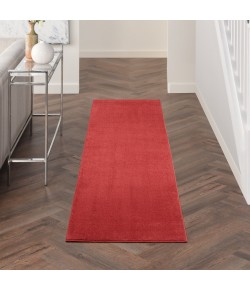 Nourison Essentials - Nre01 Brick Red Area Rug 2 ft. 2 X 7 ft. 6 Rectangle
