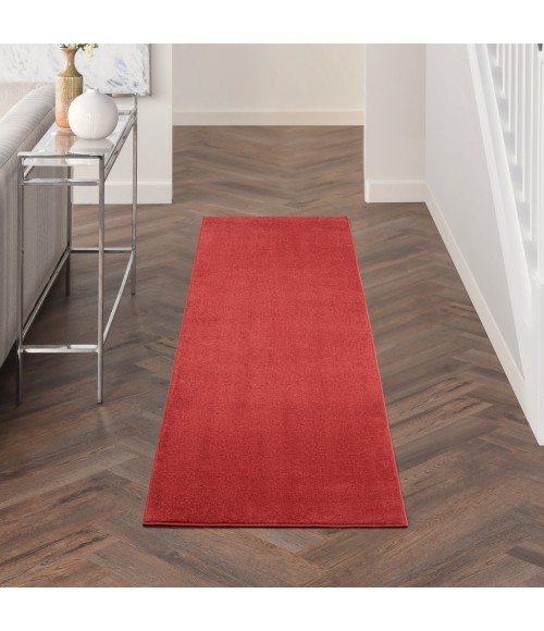 Nourison Essentials Brick Red Area Rug NRE01-Brick Red