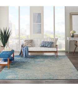 Nourison Passion - Psn10 Navy Light Blue Area Rug 6 ft. 7 X 9 ft. 6 Rectangle