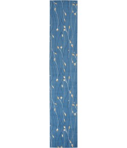 Nourison Grafix - Grf15 Light Blue Area Rug 2 ft. 3 X 10 ft. Rectangle