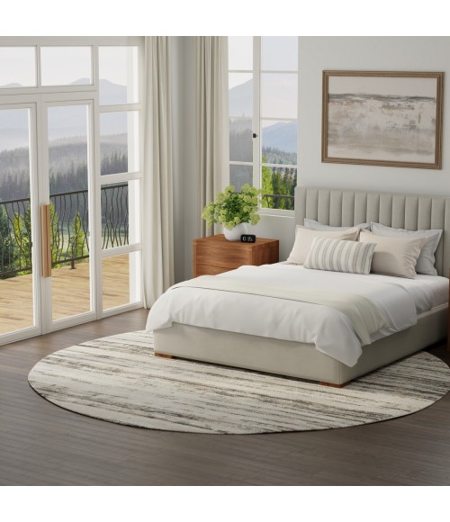 Nourison Serenity Home Ivory Beige Rug SRH03 8 ft. X Round - Rugs Town Nourison Serenity Home Ivory Beige SRH03 8 ft. X Round Rug