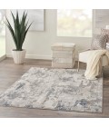Nourison Royal Terrace White Blue KI42 5 ft. X 7 ft. Rect. Rug