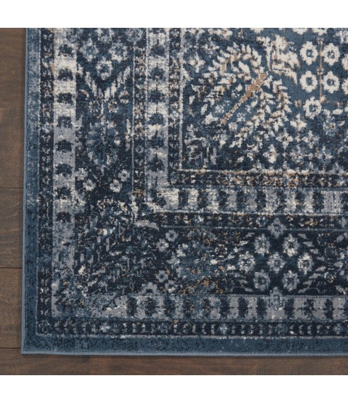 kathy ireland Home Malta Area Rug MAI01-Navy