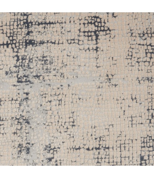 Nourison Rustic Textures Area Rug RUS06 Ivory/Blue 7'10" Round