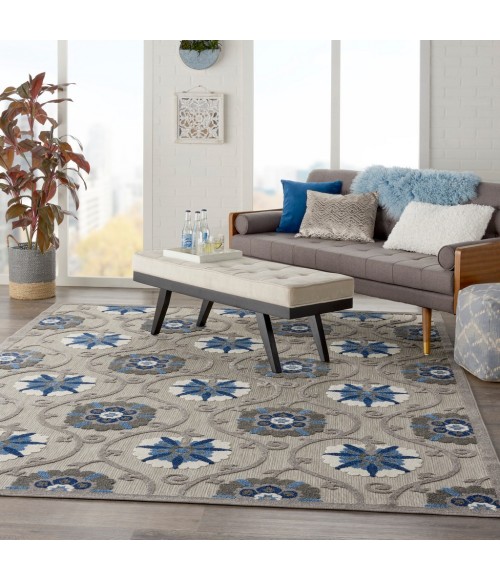 Nourison ALOHA Area Rug Nourison Aloha Area Rug ALH19-Grey/Blue