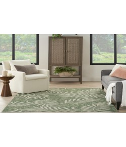 Nourison Garden Oasis Green Ivory GOA01 5 ft. X 7 ft. Rectangle Rug