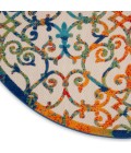 Nourison Aloha Round Area Rug ALH21-Multicolor