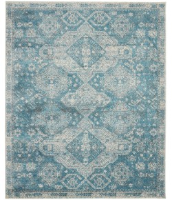Nourison Tranquil(Traql) - Tra13 Light Blue Ivory Area Rug 7 ft. X 10 ft. Rectangle