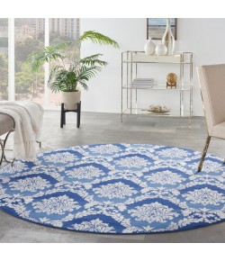 Nourison Whimsicle - Whs01 Blue Area Rug 8 ft. X Round